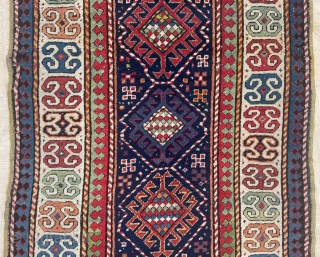 Caucasian Gendje Rug Circa 1870 size 105x 285 cm                        