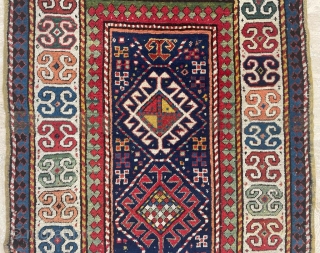 Caucasian Gendje Rug Circa 1870 size 105x 285 cm                        