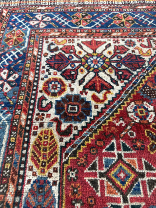 Late of the 19th century Khamse Rug Size 111 x 136 cm
 Please send me direct mail.

emreaydin10@icloud.com

Instagram - @emreaydinrug
              