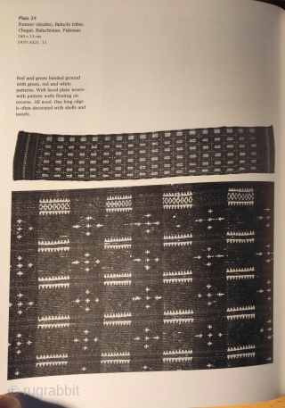 A couple of what M.G. Konieczny at page 52 of his book “Textiles of Baluchistan” shows us as Dasdan (Runner) or Jamdan, a rectangular bag which is formed by folding a Dasdan,  ...