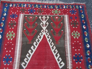 Konya Obruk Kilim, 3ft7ins by 5ft3ins                           