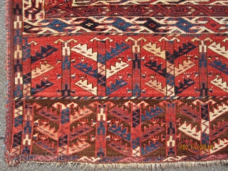 Yomut engsi, 19 century, with great design features, and nice colors                      