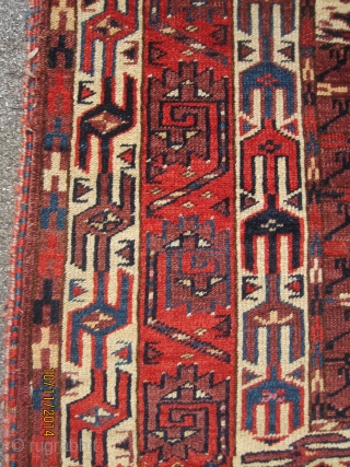 Yomut engsi, 19 century, with great design features, and nice colors                      