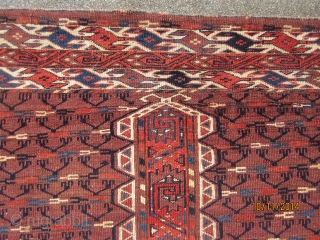 Yomut engsi, 19 century, with great design features, and nice colors                      
