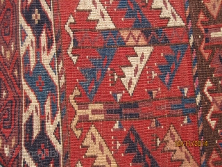 Yomut engsi, 19 century, with great design features, and nice colors                      