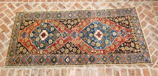 An wonderful, pre-commercial period antique Caucasian rug, possibly Shirvan-Baku,2nd half of the 19th century.                   