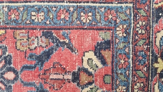 Highly decorative antique Lilihan carpet, circa 1920, even low pile, Mahal allover design, a few small areas of slight wear, perfect decorative antique carpet for today's designer market. This carpet is just  ...