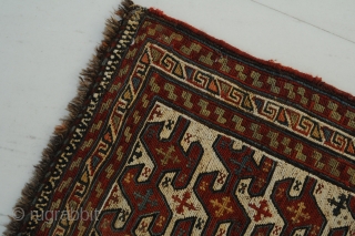 Shahsavan flatweave, antique, ca. 70 x 50 cm

Frontpanel of a Khorjin

A very nice piece with old and beautiful colours in good condition!

Collectors piece!


This rug was exported from Iran before 1st January 2015 