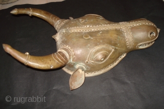 The Bull (NANDI) Bhuta Mask from Karnatka region.                         
