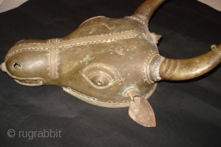 The Bull (NANDI) Bhuta Mask from Karnatka region.                         