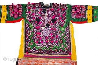 free shping worldwide..... thank you for visiting here....... banjara very old vintage hand hard embroidered multi color dress for women - Ethnicbanjaramart These are vintage items and not new. So, please do  ...