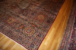 tehran, palace size rug 15 feet by 21 feet. mint condition. This late 18 century palace rug is in mint condition, 
free continental  US ground shipping. 30 days full refund guarantee  ...