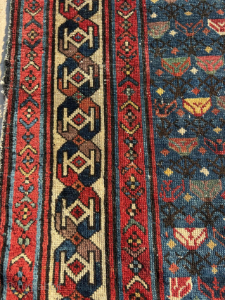Mid 19th Century Shirvan Prayer Rug. Size: 90 x 140 cm
