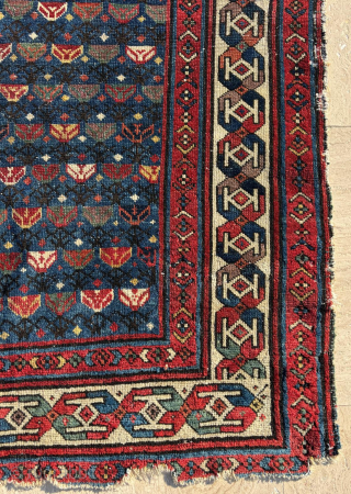 Mid 19th Century Shirvan Prayer Rug. Size: 90 x 140 cm