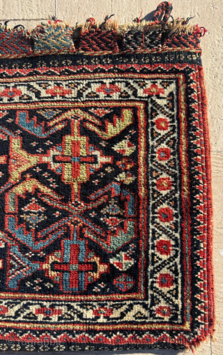 Late 19th Century Persian Bag. Size: 46 x 44 cm
