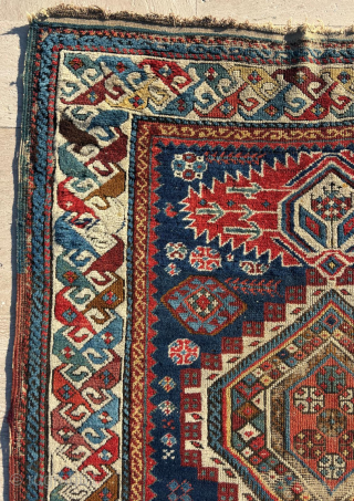Circa 1870's Shirvan Runner. Size : 110 x 315 cm

                       