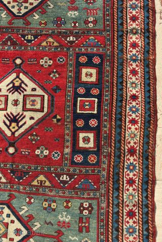Late 19th Century Caucasion Rug. Size : 125 x 264 cm