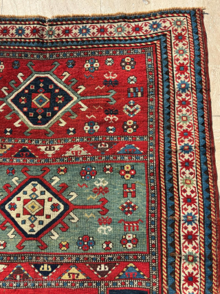 Late 19th Century Caucasion Rug. Size : 125 x 264 cm