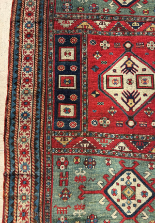 Late 19th Century Caucasion Rug. Size : 125 x 264 cm