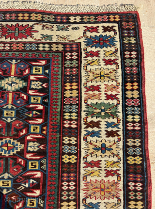 Circa 1870 Kuba Runner. Size: 117 x 287 cm