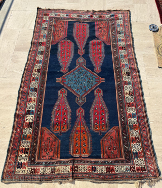 Circa 1900 Shikli Rug. Size: 137 x 225 cm