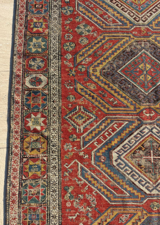 Circa 1870 Sumak Carpet . Size : 148 x 313 cm                      