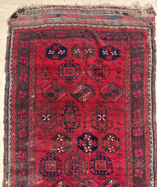 Late 19th Century Baluch Rug.Size: 103 x 200 cm                        