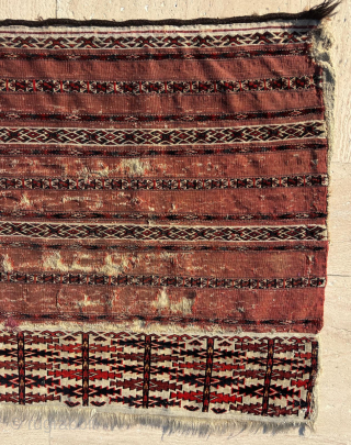 Late 19th Century Turkmen Chuval.Size: 70 x 125 cm
