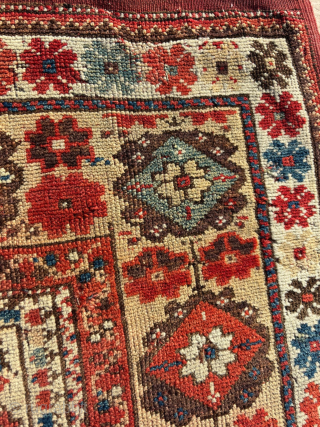 Mid 19th Century Milas Prayer Rug. Size: 105 x 130 cm