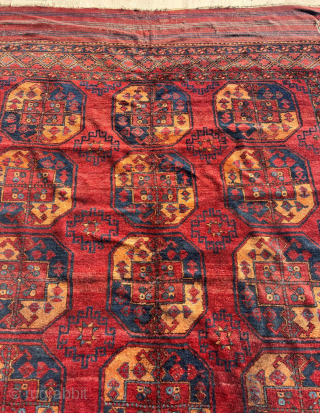 Circa 1880 Ersari Rug. Size: 234 x 353 cm