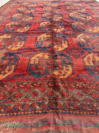 Circa 1880 Ersari Rug. Size: 234 x 353 cm