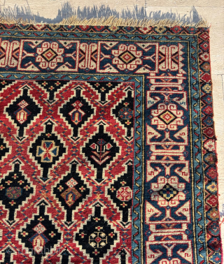 Mid 19th Century Shirvan Rug. Size: 105 x 125 cm