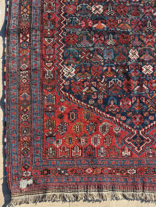 Late 19th Century Afshar Rug. Size: 144 x 174 cm