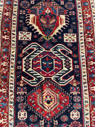 Mid 19th Century Karadağ Runner. Size: 110 x 365 cm