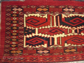 This is a very nice Ersari Torba with Salor design and great colors
circa 1880                   