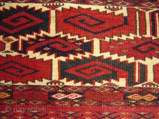 This is a very nice Ersari Torba with Salor design and great colors
circa 1880                   