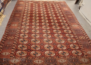 Bokhara Carpet
Size 264 x 184
Condition Worn
circa 1880-1900                          