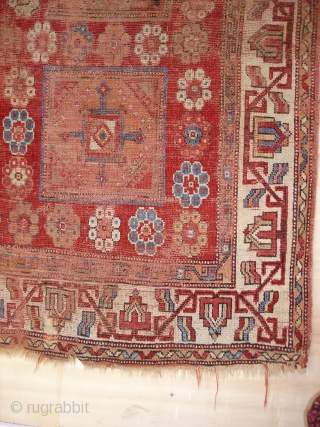 Ushak / Selendi 165x230 very old frg. rug nerly 200 years old                     