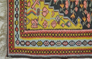 Antique senneh klim with wool warp                           