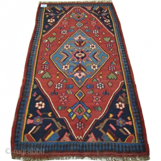 Antique Kurdish Klim with wool warp                           