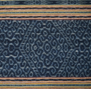 Indonesia | Timor vintage ikat skirt tais marobo
 
Indonesia, Timor, Malaka, Tetun people, third quarter of 20th century
 
Handspun cotton base, botanical indigo and aniline dyes, warp ikat, warp float 
 
The  ...