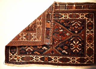 Late 19th century Afshar saddle bag set. 80cm x 55cm (each piece)                     
