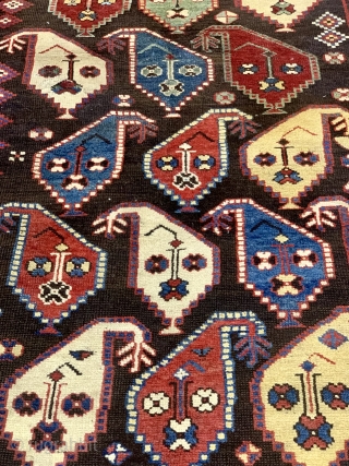 Caucasian Karabagh with boteh pattern. 250 x 133 cm                        