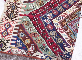 Anatolian Malatya or Reyhanli kilim. 340 x 91 cm                        