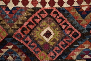 Early 1900’s East Anatolian (Van) kilim. Measures 205x142cm / 6'8.71'' x 4'7.91''                     