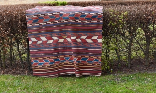 Late 19th century South West Anatolian kilim. Very good condition and excellent colors. 207cm x 150cm.                 