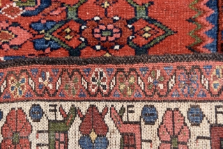 Persian Talesh. In good condition. All natural colors. Early 1900's. 201cm x 139cm/ 79x51 inches.                  