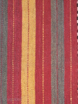 Highly decorative Uzbek Afghani  Sachak.  2'11"x11' (89x335cm).  Straight from the dowry chest. Wonderful colors (5), pure and clean, including a pleasing mellow yellow and a mossy green in the  ...
