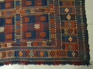 Antique rare Azeri Verneh Shaddah Sofre from Aserbaidschan.  
All naturel dyes very good condition 
~ 250x140cm

Please contact me only directly 

goekay.sargin@yahoo.de           