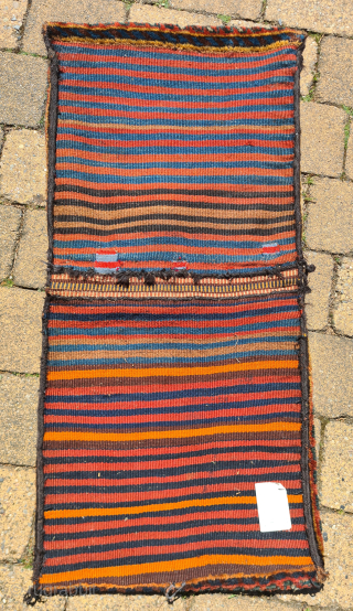 Beautiful tribal luri / lori saddlebag with beautiful colors and tribal patterns. The outer border features great mini botehs. ~ 120x60cm

Please contact me only directly: 

Goekay.sargin@yahoo.de       
